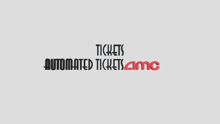 Valley View Mall AMC THEATERS Text Pack – Modello 3D gratuito STL
