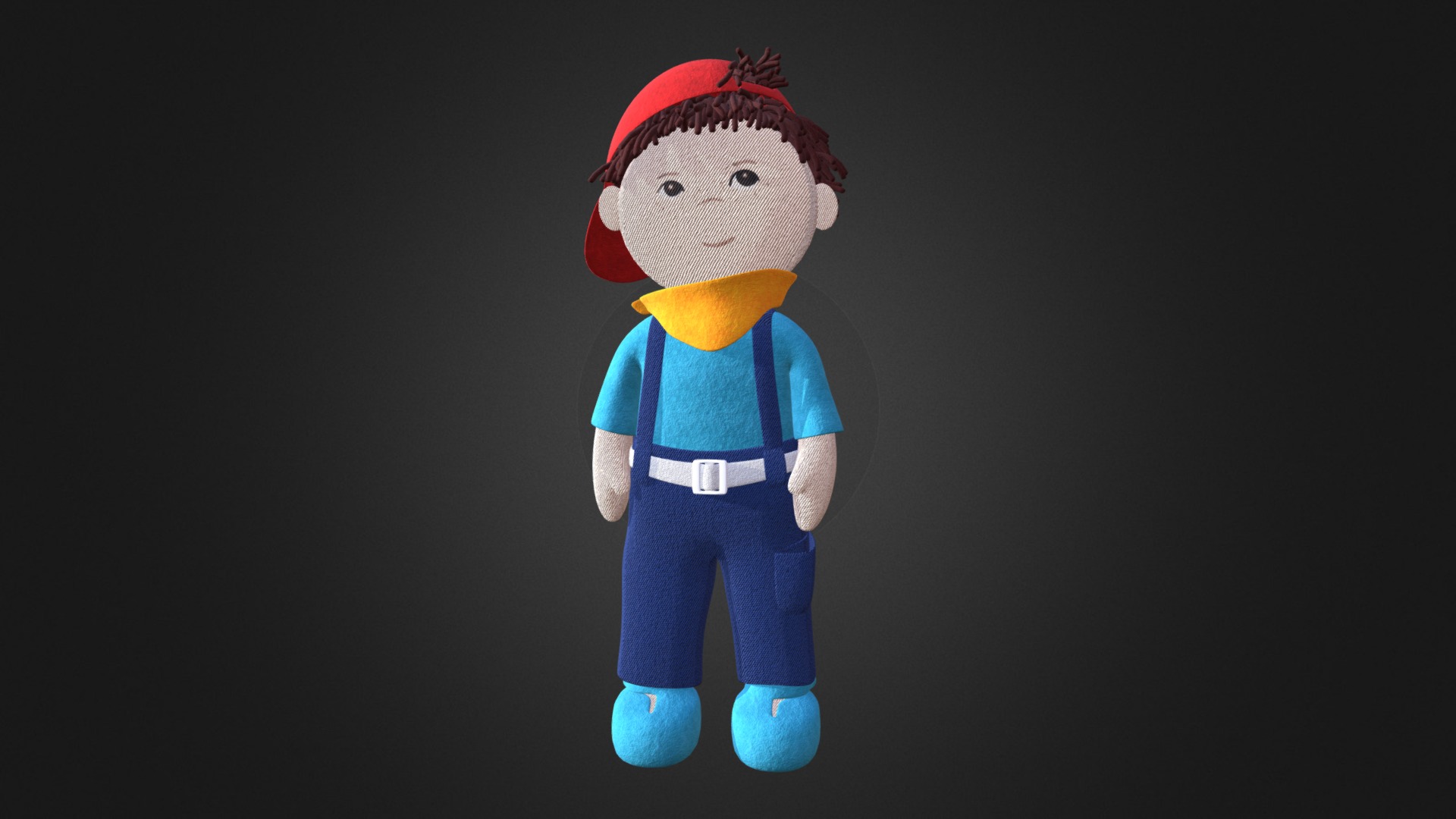 3D model Doll Boy - This is a 3D model of the Doll Boy. The 3D model is about a toy figure with a hat.