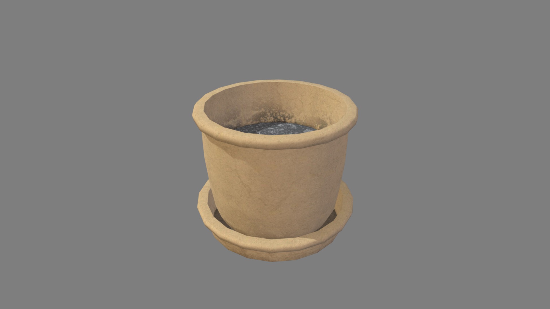 3D model Pot 01 - This is a 3D model of the Pot 01. The 3D model is about a cup on a table.