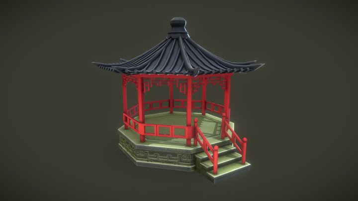 Chinese Pavilion 3D Model