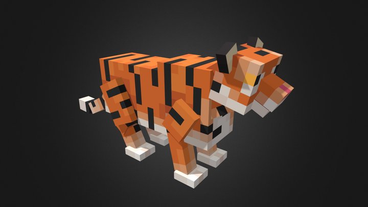 Minecraft Tiger (Lunar New Year) 3D Model