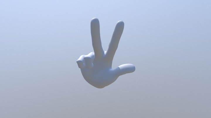 3-hand ASL 3D Model