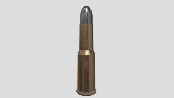 Martini Henry 577/450 Bullet 3D Model