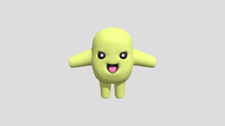 Cute Ghost 3D Model