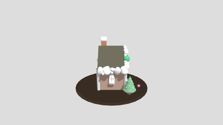 gingerbread house 3D model 3D Model