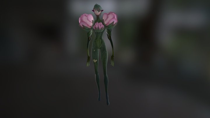 Bud girl 3D Model
