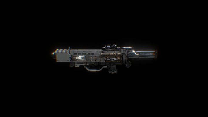 Titan Cameraman Back Gun Concept 3D Model