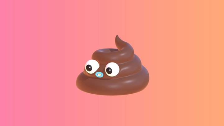 Poop Emoji 3D Model