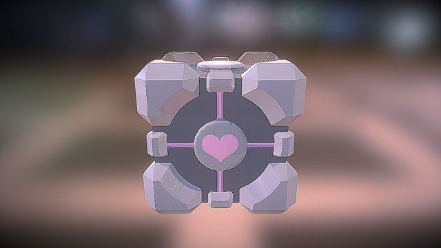 Weighted Companion Cube 3D Model