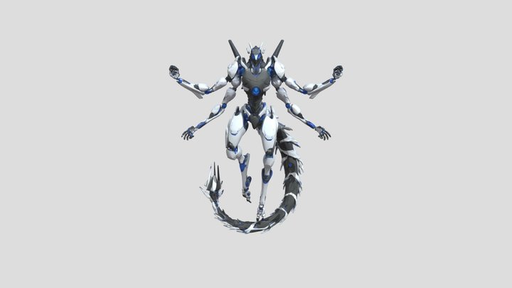Cyber mecha 3D Model