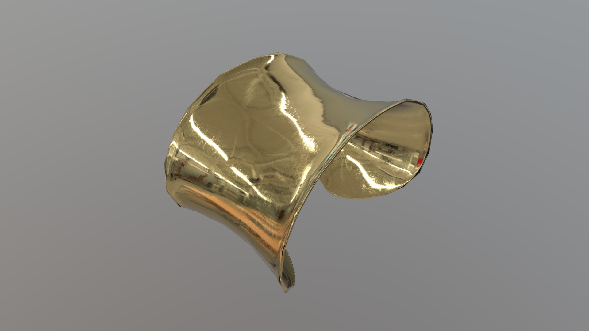 3D model Cuff - This is a 3D model of the Cuff. The 3D model is about a gold and silver ring.