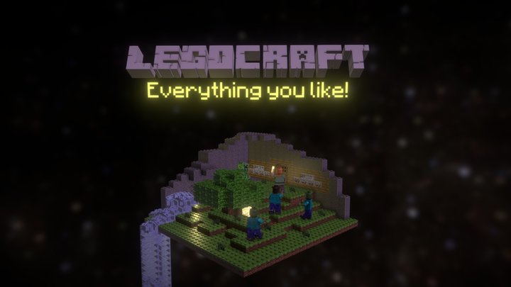 Legocraft - Minecraft and Lego crossover! 3D Model
