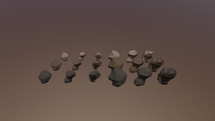 Asteroid Models Merrikh's Bolide 3D Model