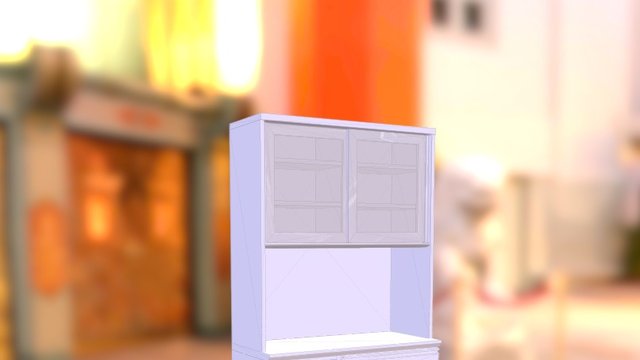 食器棚モデリング3Dイメージ 3D Model