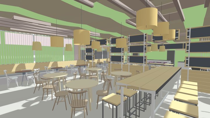 Restaurant Pura Vida _ UDD 3D Model