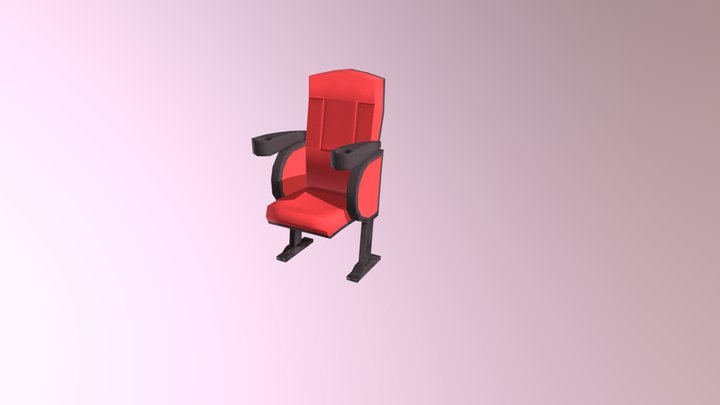 Low poly cinema chair. – Kostenloses 3D-Modell STL