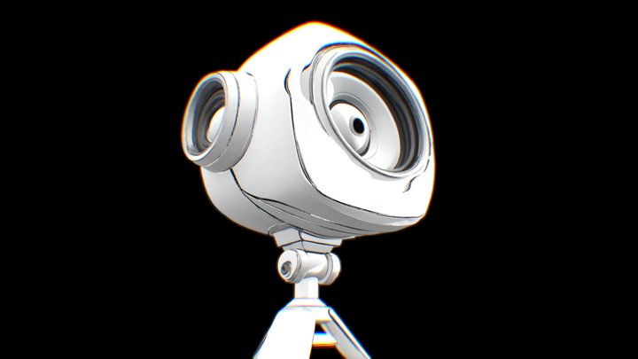 Cel-Shaded Web Cam – Stylized – Modello 3D gratuito STL
