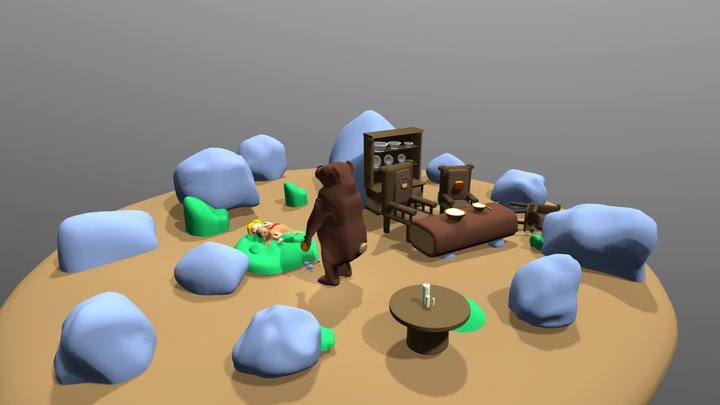 Ricitos de oro 3D Model