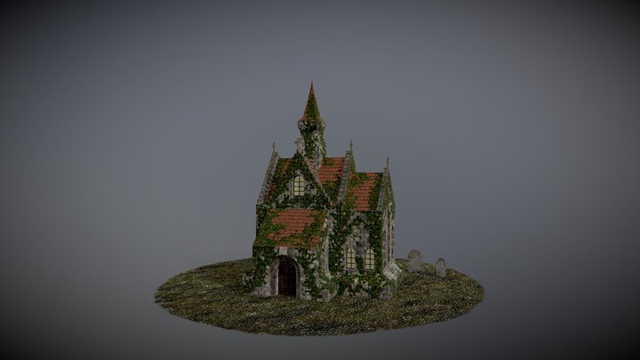 Stylized church 3D Model