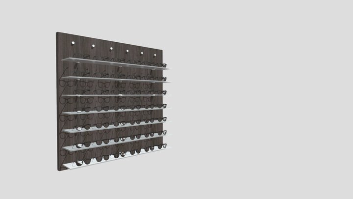 47.5"W x 47.5"W wall-mount backboard 3D Model