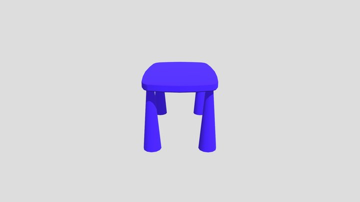 Daycare Table 3D Model