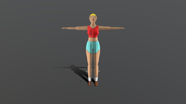 Avaliação B - Personagem de Portfólio 3D Model