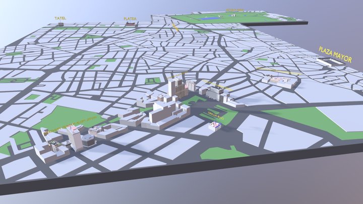 Madrid Map 3D Model