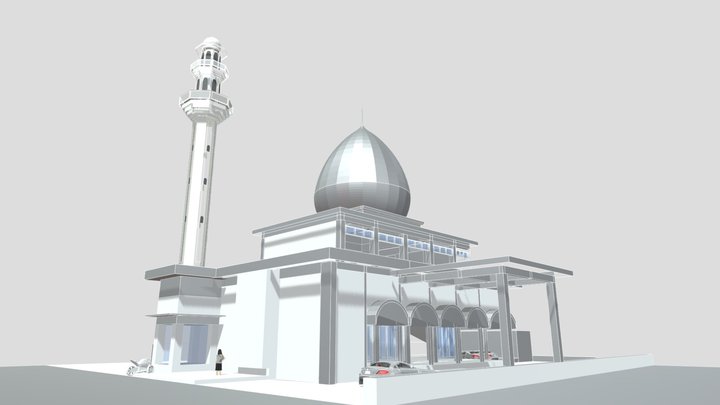 Cangkring Mosque 3D Model