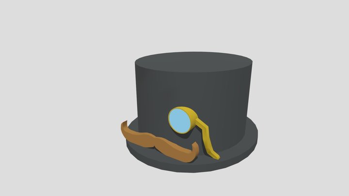 The Gentelman Top Hat 3D Model