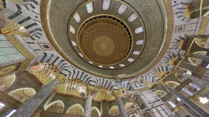 Inside the Dome Of The Rock- Jerusalem 3D Model