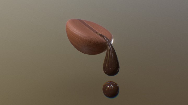 Coffee Bean 3D Model