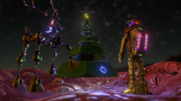 Cyborg Christmas in Mars! #cyborgholidays 3D Model