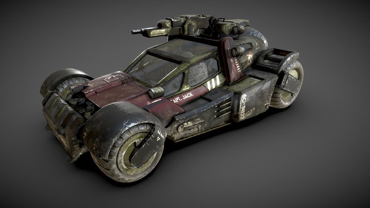 Quake vehicle. 3D Model