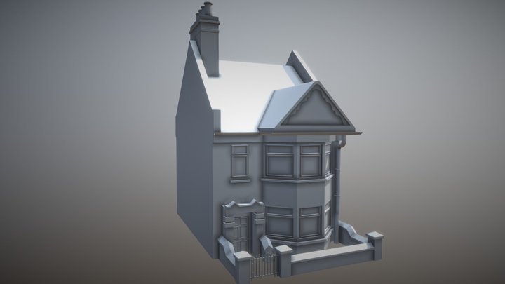 Terraced House 3D Model