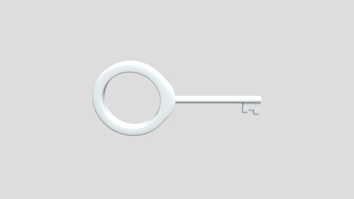 Golden Key 3D Model