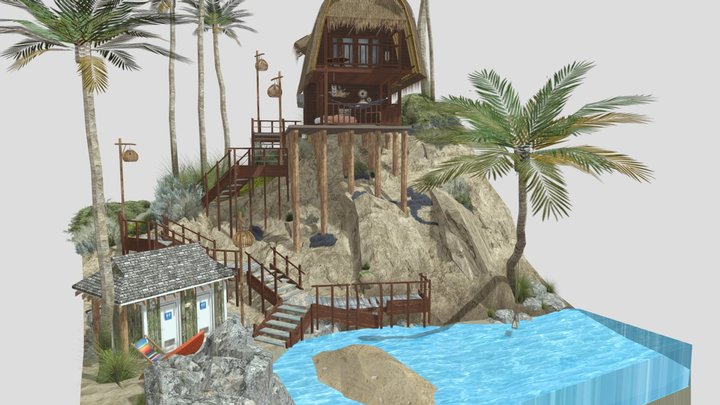 DAE Diorama - By the ocean 3D Model