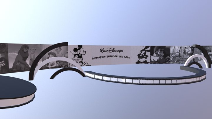 Walt Disney’s Animation Through The Ages 3D Model