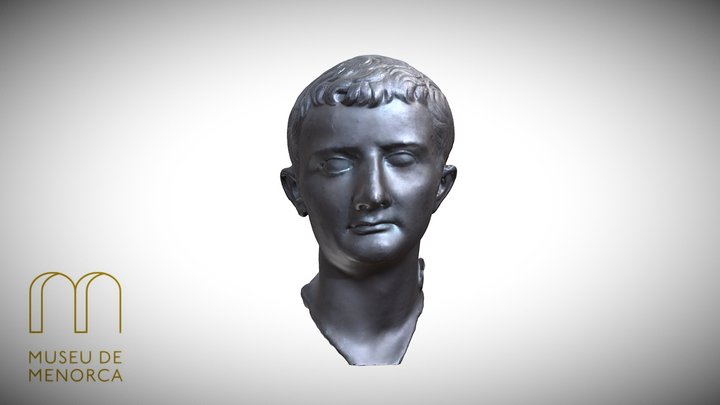 Bust de l'emperador Tiberi-Maó- segle I 3D Model