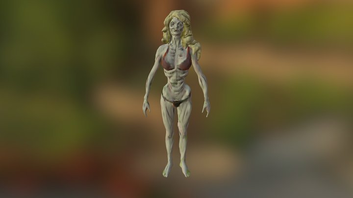 Zombiegirl 3D Model