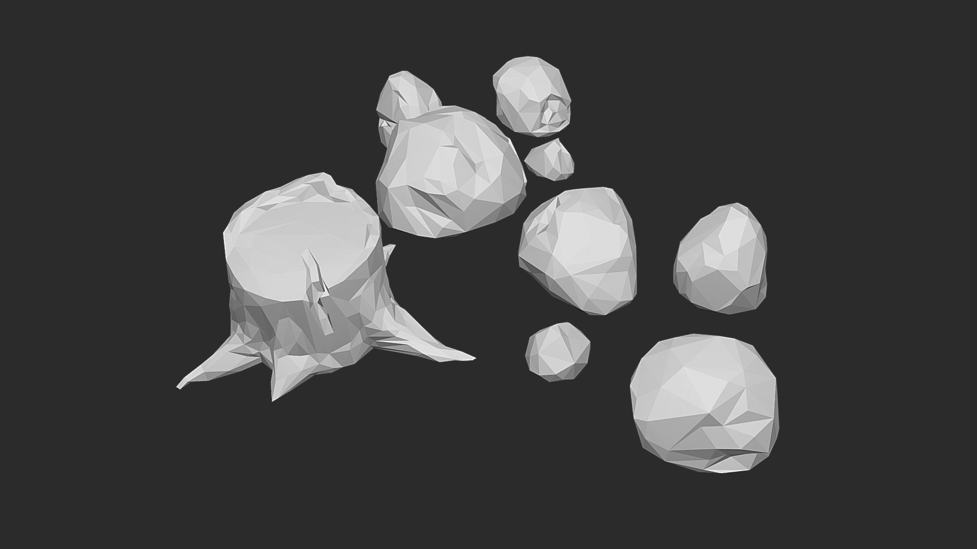 3D model Lowpoly Sketches - This is a 3D model of the Lowpoly Sketches. The 3D model is about background pattern.