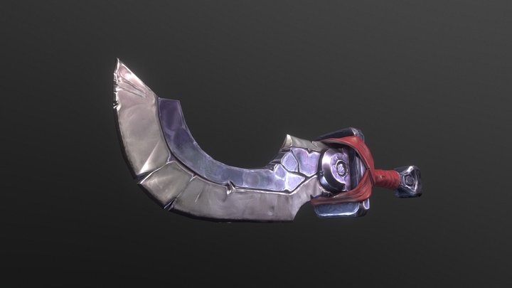 Sword Concept 2 (stylized prop real time) 3D Model