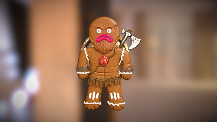 GingerBread Man 3D Model