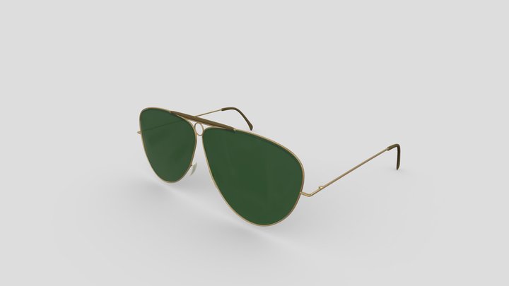 Pilot green sunglasses – Free 3D Model STL