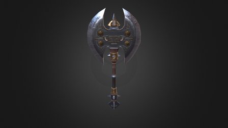 Double Sided Axe 3D Model
