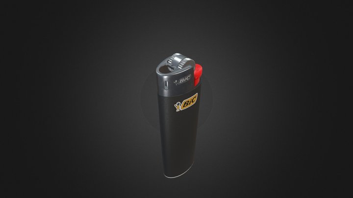 Lighter Bic 3D Model