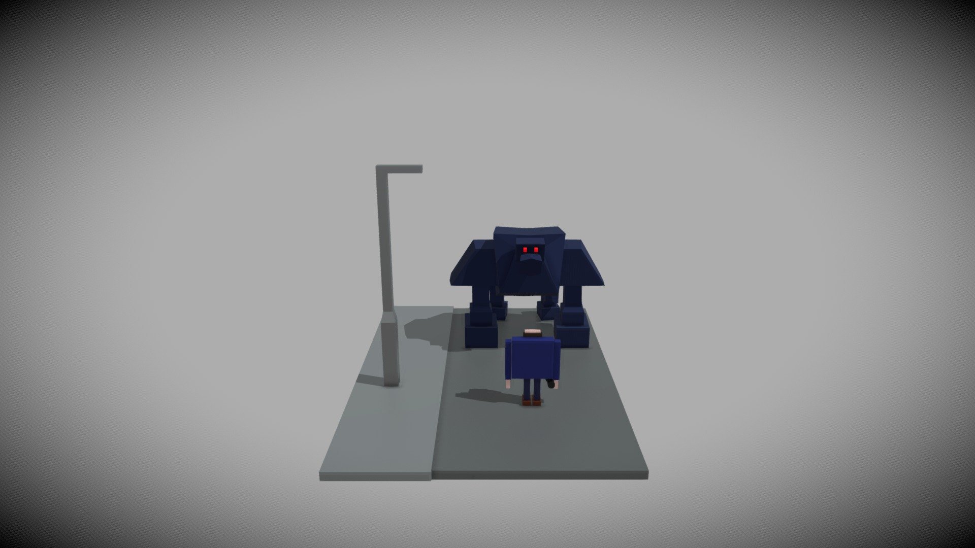 Man Monster Scene
