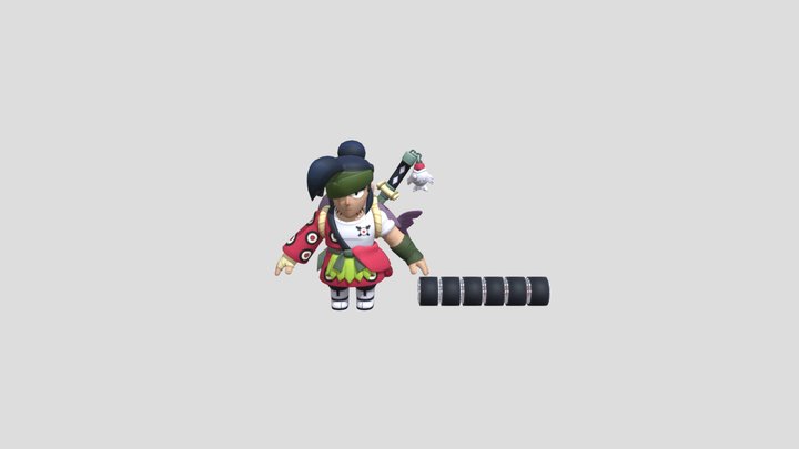 Kenji brawl stars 3D Model