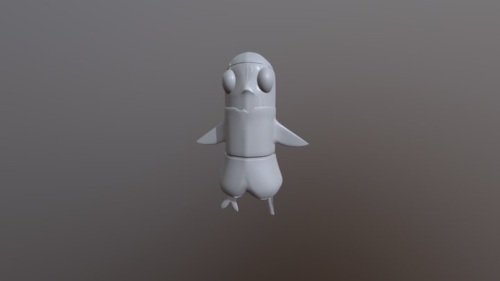 PEZ PERSONAJE (flip normal) 3D Model