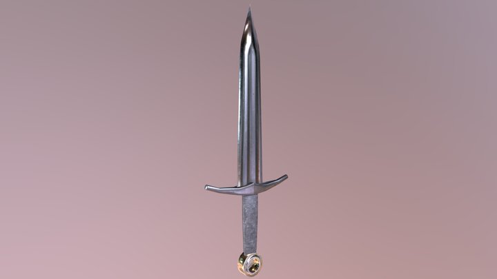 Simple dagger 3D Model