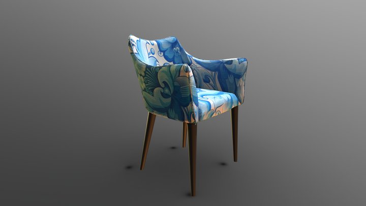 Simach-flowers-blue 3D Model